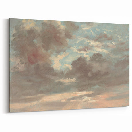 Romanticism Art: Stormy Sunset Cloud Study by John Constable