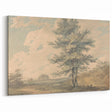 Romantic Art Prints: Serene Landscape with Trees and Figures