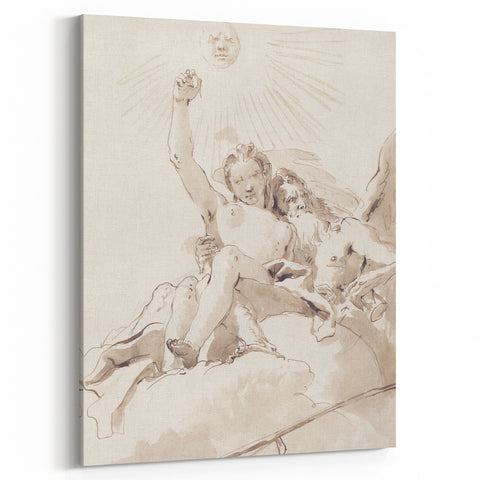 Famous Romantic Era Art: Time and Truth - Historical Romantic Canvas