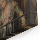 Historical Romanticism Canvas: Majas on a Balcony - Famous Romantic Art