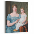 Historical Romanticism Canvas: Noblewoman and Daughter - Classic Art Print