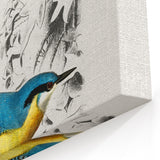 Romanticism Art: Vibrant Bird Illustration Canvas Print