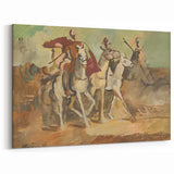 Expressionist Horse Riders Painting | Modern Abstract Expressionism