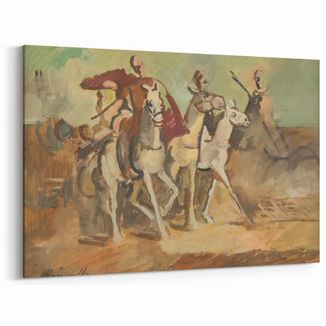 Expressionist Horse Riders Painting | Modern Abstract Expressionism