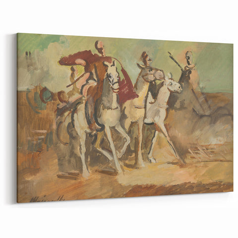 Expressionist Horse Riders Painting | Modern Abstract Expressionism