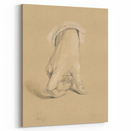 Romanticism Art: Alexander Hamilton Hand Study Canvas Print