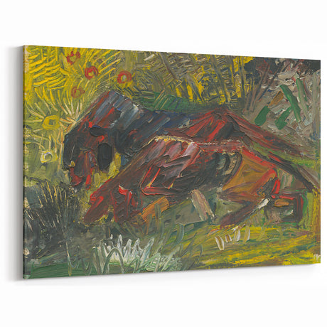 Expressionist Wall Art - Hunting Dogs by Weisz-Kubínčan - Bold Artwork