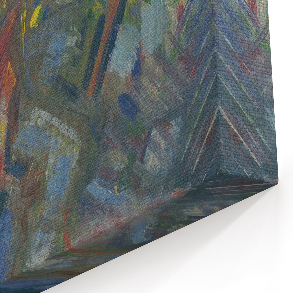 Expressionism Wall Art - Hunter in Blue Forest by Arnold Peter Weisz