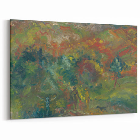 Expressionism Wall Art - Hunters and Death by Arnold Peter Weisz