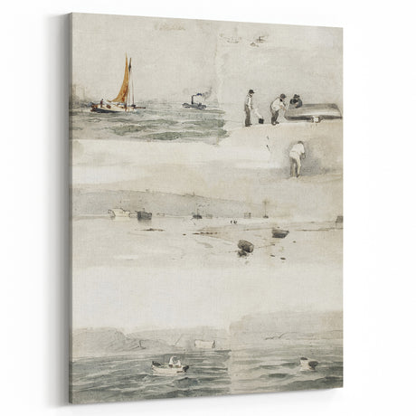 Impressionist Wall Art - Sketches of Marine Scenes - Coastal Elegance