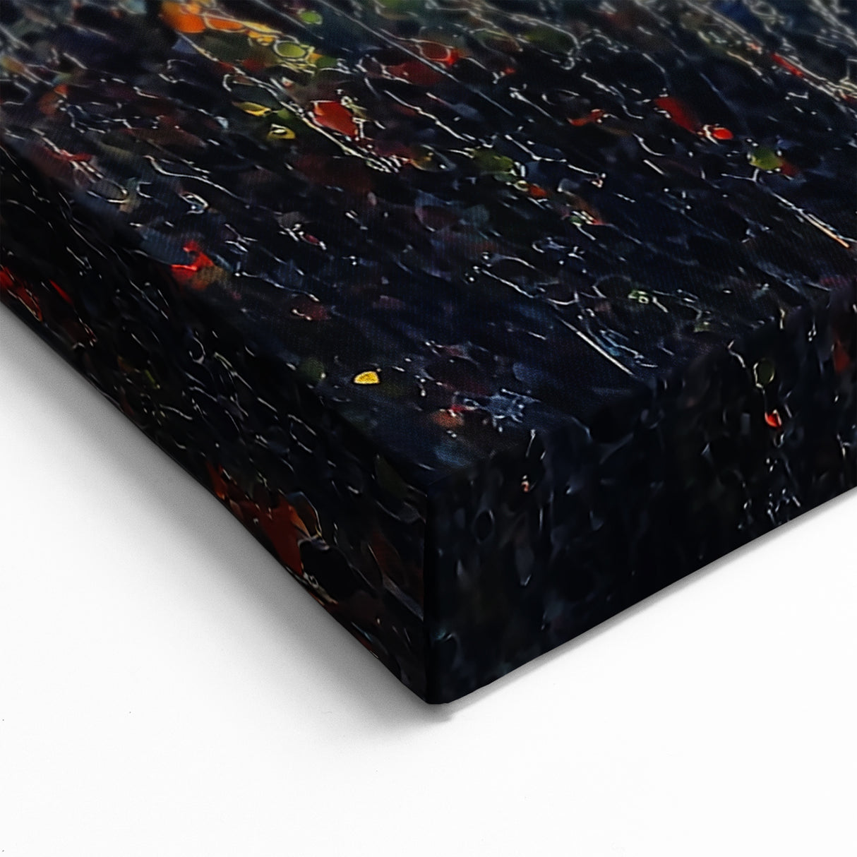 Fiery Abstract Floral Art - Vibrant Sunset Botanical Wall Decor