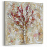 Textured Abstract Tree Art - Elegant Botanical Wall Decor in Neutral Tones