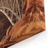 Landscape Bridge Wall Art - Scenic Canyon View Canvas Print