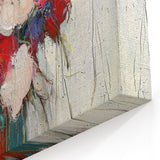 Floral Abstract Canvas Art - Vibrant Modern Botanical Design