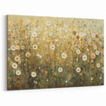 Earthy Abstract Floral Canvas - Serene Botanical Wall Decor