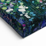 Serene Abstract Floral Canvas - Purple and Blue Meadow Art