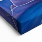 Elegant Hydrangea Abstract Art - Blue and Purple Floral Canvas