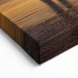 Golden Horizon Bridge at Sunrise - Tranquil Coastal Art