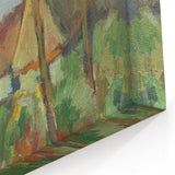 Modern Wall Art - Abstract Landscape with Vibrant Natural Hues