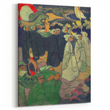 Modern Wall Art - Vibrant Procession Scene with Rich Colors