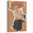 Modern Wall Art - Expressive Portrait with Bold and Warm Tones