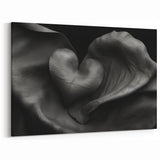 Abstract Geometric Heart - Contemporary Canvas Wall Art