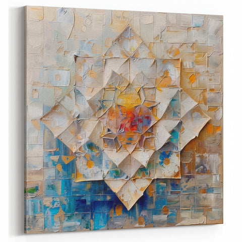 Colorful Geometric Abstract Design - Contemporary Canvas Art
