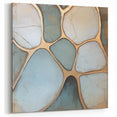 Modern Pebble Abstract Design - Geometric Canvas Wall Art