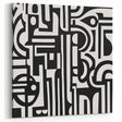 Black and White Abstract Design - Geometric Modern Wall Art