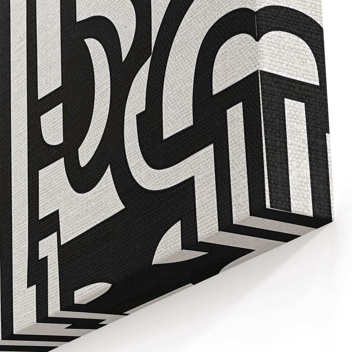 Black and White Abstract Design - Geometric Modern Wall Art