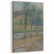 Modern Wall Art: Trees by the River – Serene Abstract Landscape