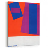 Modern Wall Art: Abstract Geometric Design – Bold Mid-Century Colors