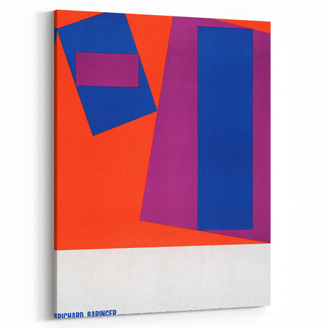 Modern Wall Art: Abstract Geometric Design – Bold Mid-Century Colors