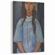 Modern Wall Art: Modigliani’s Alice – Abstract Portrait in Cool Tones