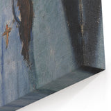 Modern Wall Art: Modigliani’s Alice – Abstract Portrait in Cool Tones