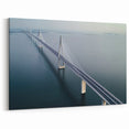 Scenic Bridge Art - Modern Coastal Cable Bridge
