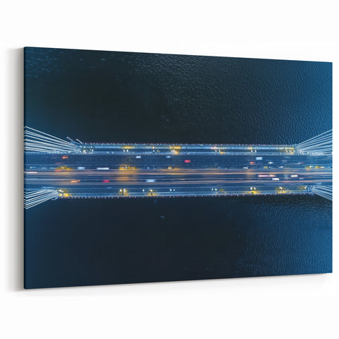 Bridge Photography Prints - Aerial Night View