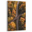 Autumn Bridge Wall Art – Railway Crossing in Fall