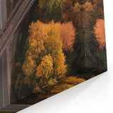 Autumn Bridge Wall Art – Railway Crossing in Fall