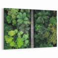 Lush Jungle Bridge Wall Art – Tropical Canopy Walkway