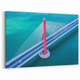 Bridge Photography Prints – Aerial Red Cable Bridge