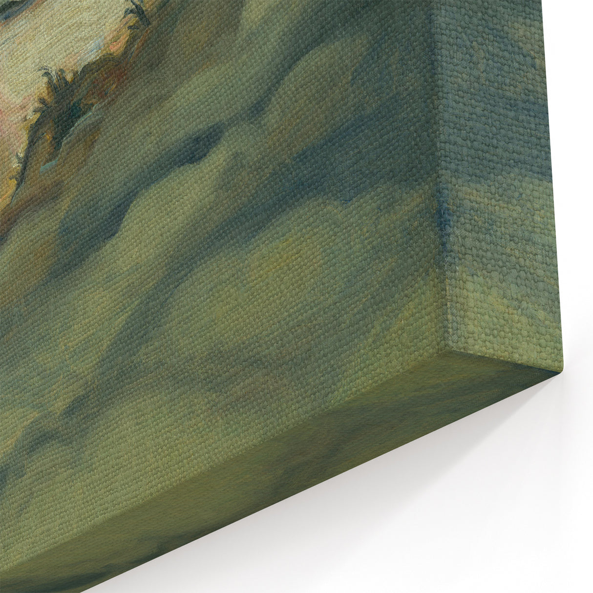 Modern Wall Art – Suburban Landscape with Expressive Brushstrokes