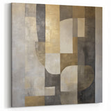 Neutral Tones Geometric Design - Modern Abstract Wall Art