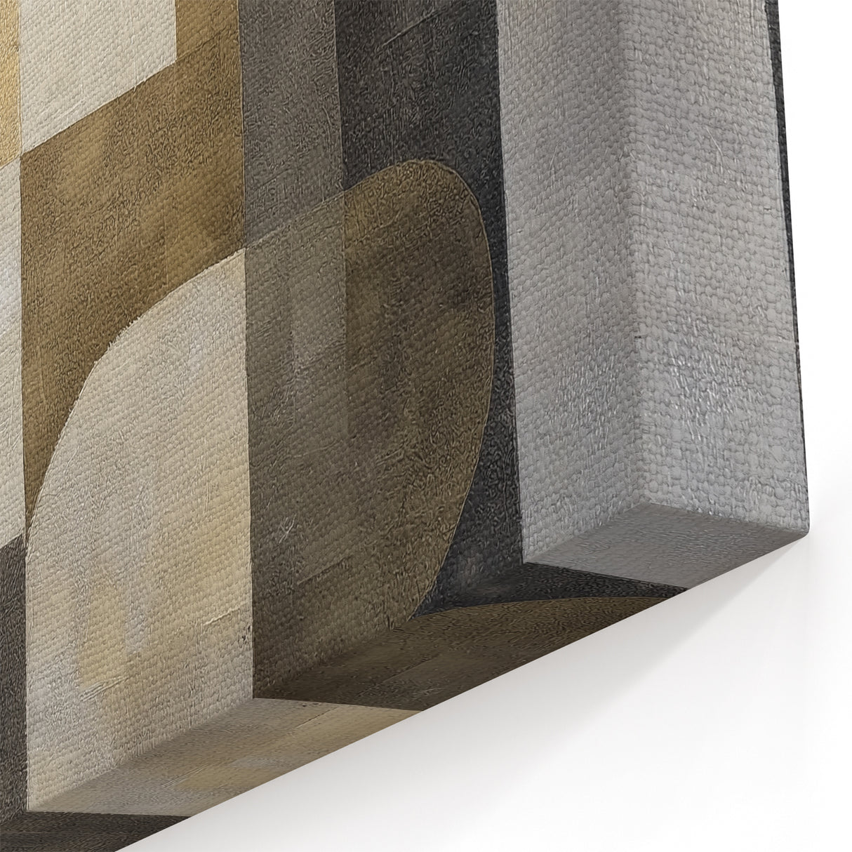 Neutral Tones Geometric Design - Modern Abstract Wall Art
