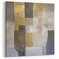 Abstract Neutral Geometric Blocks - Modern Wall Art