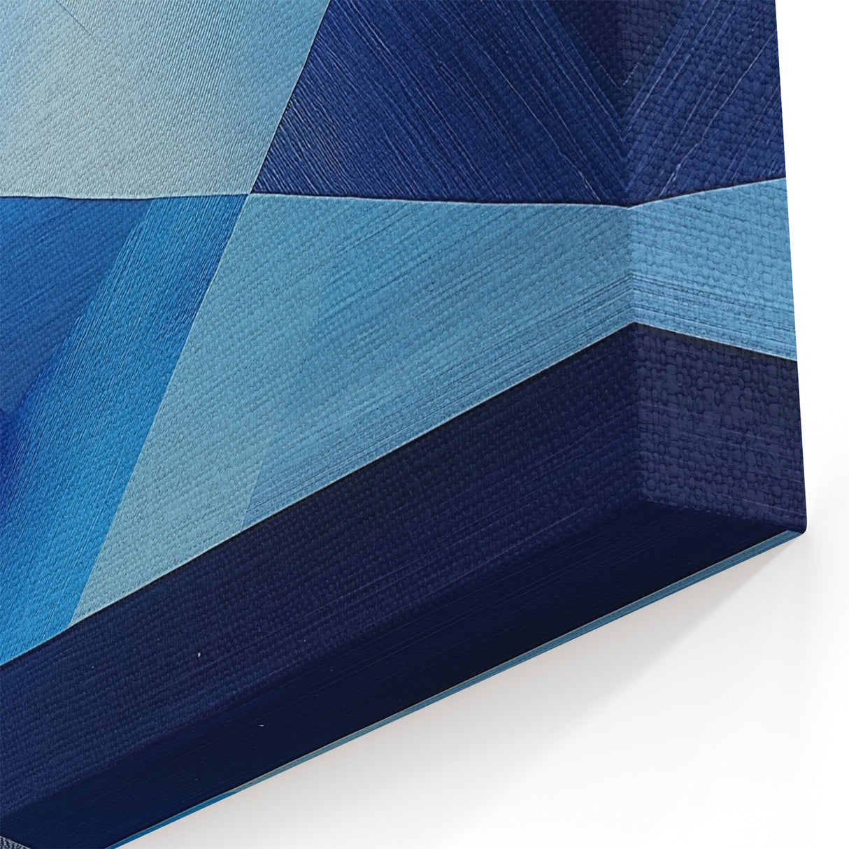 Dynamic Blue Geometric Shapes - Modern Abstract Wall Art