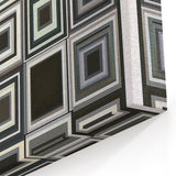 Abstract Geometric Square Grid Art - Modern Monochrome Patterns