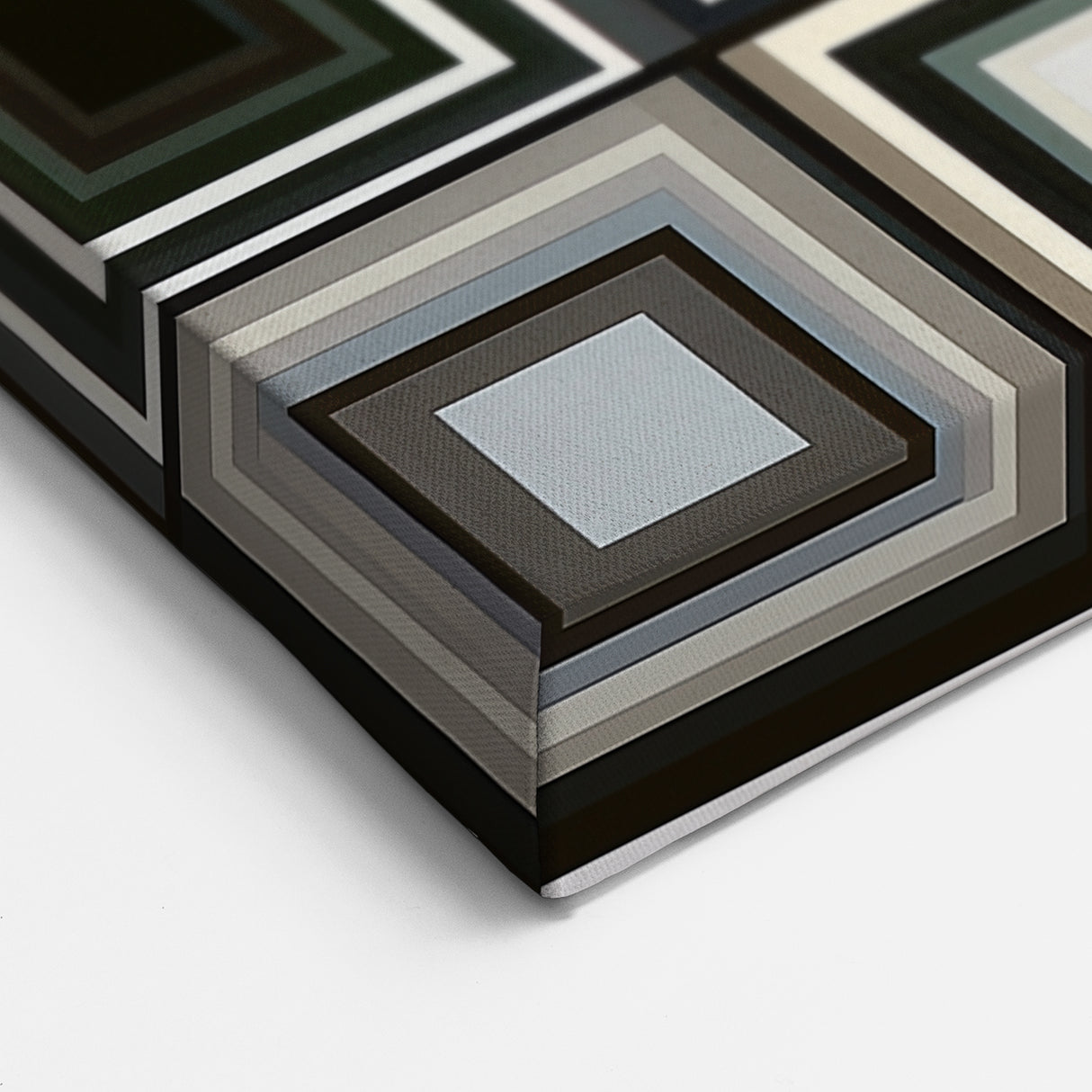 Abstract Geometric Square Grid Art - Modern Monochrome Patterns