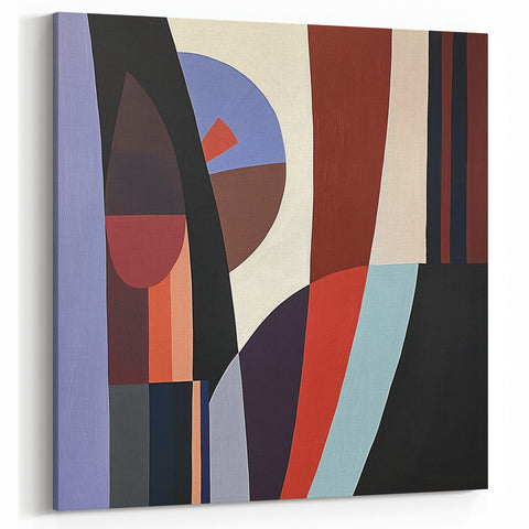 Geometric Abstract Wall Art - Modern Bold Shapes for Home Decor
