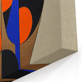 Abstract Geometric Paintings - Bold Modern Shapes with Gold Accents